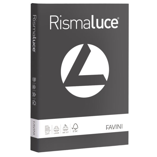 CARTA RISMALUCE A4 GR.200  PIETRA    125 Fg. FAVINI 85815