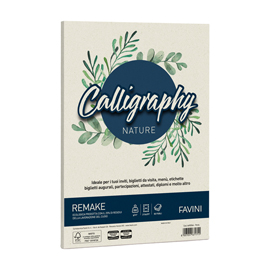 CARTA CALLIGRAPHY NATURE REMAKE - A4 - 250 GR - PERLA - FAVINI - CONF. 50 FOGLI 94638