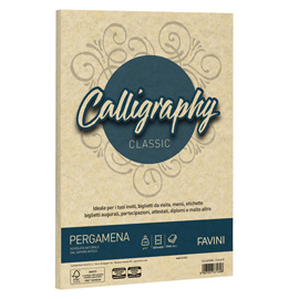 CARTA CALLIGRAPHY PERGAMENA - A3 - 190 GR - CREMA 05 - FAVINI - CONF. 250 FOGLI 100407