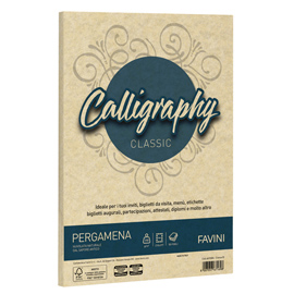 CARTA CALLIGRAPHY PERGAMENA - A4 - 190 GR - CREMA 05 - FAVINI - CONF. 250 FOGLI 100404