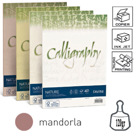 CARTA CALLIGRAPHY NATURE - A4 - 120 GR - MANDORLA - FAVINI - CONF. 50 FOGLI 79782