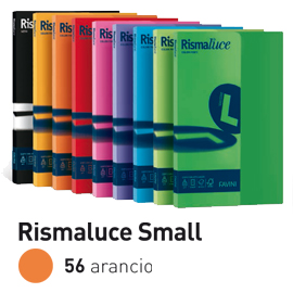 CARTA RISMALUCE SMALL - A4 - 90 GR - ARANCIO 56 - FAVINI - CONF. 100 FOGLI 50565