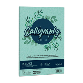 CARTA CALLIGRAPHY NATURE REMAKE - A4 - 120 GR - ACQUAMARINA - FAVINI - CONF. 50 FOGLI 94641