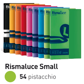 CARTA RISMALUCE SMALL - A4 - 90 GR - VERDE PISTACCHIO 54 - FAVINI - CONF. 100 FOGLI 50570