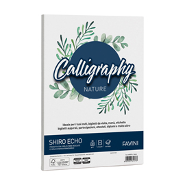 CARTA CALLIGRAPHY NATURE SHIRO ECO - A4 - 250 GR - GESSO - FAVINI - CONF. 50 FOGLI 94652