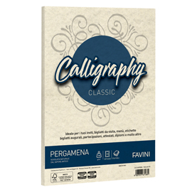 CARTA CALLIGRAPHY PERGAMENA - A3 - 190 GR - NATURALE 06 - FAVINI - CONF. 250 FOGLI 100409
