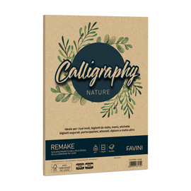 CARTA CALLIGRAPHY NATURE REMAKE - A4 - 250 GR - SPIAGGIA - FAVINI - CONF. 50 FOGLI 94639