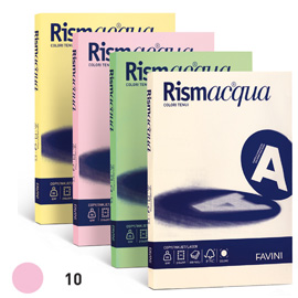 CARTA RISMACQUA SMALL - A4 - 200 GR - ROSA 10 - FAVINI - CONF. 50 FOGLI 50597