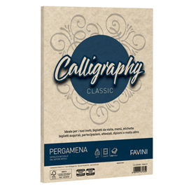 CARTA CALLIGRAPHY PERGAMENA - A4 - 190 GR - SABBIA 02 - FAVINI - CONF. 250 FOGLI 100405