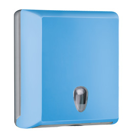 DISPENSER ASCIUGAMANI PIEGATI SOFT TOUCH - 29X10,5X30,5 CM - AZZURRO - MAR PLAST 73967