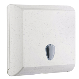 DISPENSER ASCIUGAMANI WOODPLASTIC - PIEGATI A V E C - 300 X 136 X 290 MM - 500 FOGLI - BIANCO - MAR PLAST 96760