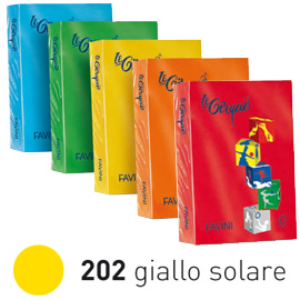 CARTA LE CIRQUE - A3 - 80 GR - GIALLO SOLE 202 - FAVINI - CONF. 500 FOGLI 61526