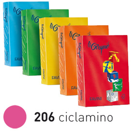 CARTA LE CIRQUE - A4 - 160 GR - CICLAMINO 206 - FAVINI - CONF. 250 FOGLI 32915