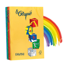 CARTA LE CIRQUE A4 Gr. 160 250FG. 5 Colori forti assortiti Favini 55510