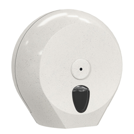 DISPENSER PER CARTA IGIENICA MINI JUMBO PLUS WOODPLASTIC - 273 X 128 X 270 MM - ROTOLO DIAMETRO 23 CM - BIANCO - MAR PLAST 96761