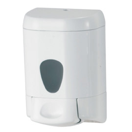 DISPENSER DA MURO PRESTIGE PER SAPONE LIQUIDO - 15,9X8X10,5 CM - CAPACITA' 0,55 L - BIANCO - MAR PLAST 62767
