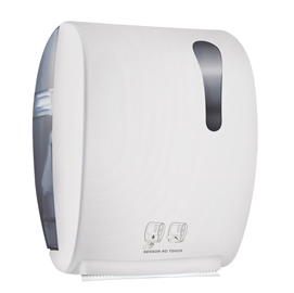 DISPENSER ELETTRONICO ASCIUGAMANI KOMPATTO ADVAN 875 - 32X22,4X40,5 CM - BIANCO - MAR PLAST 73995