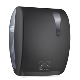 DISPENSER ELETTRONICO ASCIUGAMANI KOMPATTO ADVAN 875 - 32X22,4X40,5 CM - NERO - MAR PLAST 73996