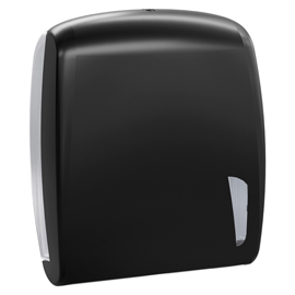 DISPENSER ASCIUGAMANI SKIN CARBON - PIEGATI A C E Z - 34,5 X 11,2 X 30,6 CM - 450 FOGLI - NERO  - MAR PLAST 99687