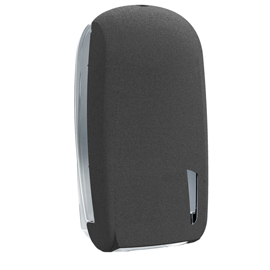 DISPENSER PER CARTA IGIENICA INTERFOGLIATA SKIN - PIEGATA A V E Z - 32,8 X 13,5 X 16,5 CM - 550/450 FOGLI - PIETRA - MAR PLAST 96775