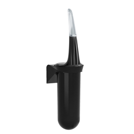 PORTASCOPINO DA PARETE SKIN CARBON - 38,6 X 11,3 X 9,3 CM - NERO - MAR PLAST 99690