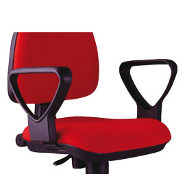 COPPIA BRACCIOLI PER SEDIA OPERATIVA A41B - NYLON - NERO - UNISIT 74716
