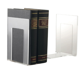 COPPIA REGGILIBRI MR ACRYLIC - 14X9X13,5 CM - TRASPARENTE - TECNOSTYL 53204