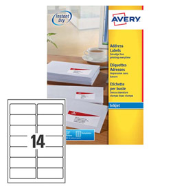 ETICHETTA BIANCHE 99.1X38.1MM 25FG AVERY DENNISON 45192