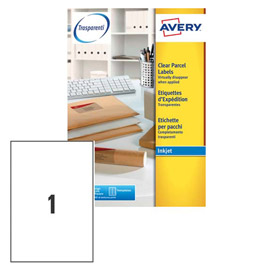 ETICHETTA TRASP. A4 25FG. 210x297 AVERY DENNISON 45206