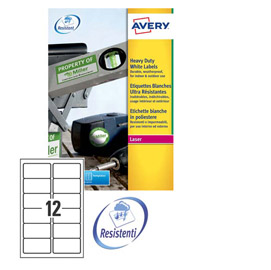 ETICHETTA POLIESTERE A4 20FG. 99,1X42,3 AVERY DENNISON 47694