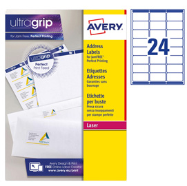 ETICHETTA A4 100FG. 63,5x33,9 LASER AVERY DENNISON 45177