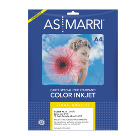 FILM ADESIVO TRASPARENTE A4 10FG. X INKJET 28680