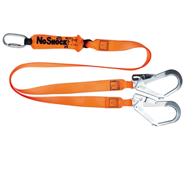 ASSORBITORE DI ENERGIA CON DOPPIO GANCIO 2M ARANCIO DELTAPLUS 101344