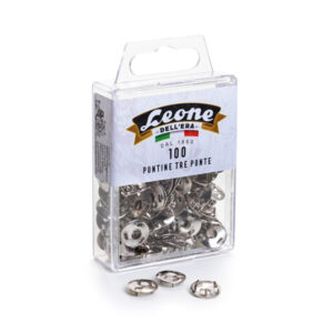 PUNTINE - 3 PUNTE TEMPERATE E NICHELATE - MOLHO LEONE - CONF. 100 PEZZI 44691