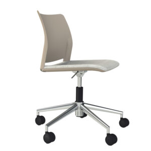 SEDIA HOME - OFFICE ALPHA AT - SENZA BRACCIOLI - BEIGE - UNIST 92348