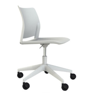 SEDIA HOME - OFFICE ALPHA GB - SENZA BRACCIOLI - BIANCO - UNIST 92349