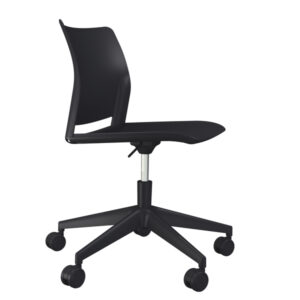 SEDIA HOME - OFFICE ALPHA GN - SENZA BRACCIOLI - NERO - UNIST 92350