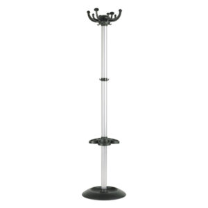 APPENDIABITI JOLLY - 8 POSTI - 168X40 CM - CON PORTAOMBRELLI - NERO-GRIGIO - UNISIT 58092