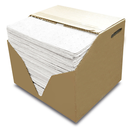 PANNI ASSORBENTI - PER OLI ED IDROCARBURI - 41 X 46 CM - CARVEL - CONF. 200 PEZZI 93783