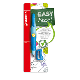 PORTAMINE EASYERGO - 3,15MM - PER MANCINI + AFFILAMINE - AZZURRO - STABILO 50037