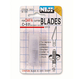 LAME DI RICAMBIO - CUTTER HOBBY KNIFE - LEBEZ - CONF. 5 LAME 53786