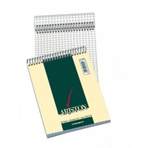 BLOCCO NOTES ARISTON 5M QUADRI A6 C-SPIRALE SUPERIORE 60FG. BLASETTI
