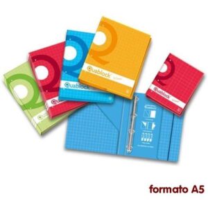 BLOCCO BOOK&BLOCK A5 60FG. COLLATO 4FORI BLASETTI 1R 28746