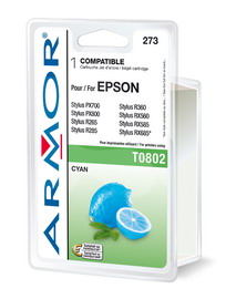 ARMOR - CARTUCCIA PER EPSON - CIANO - T080240 - 9,5ML ARMT0802