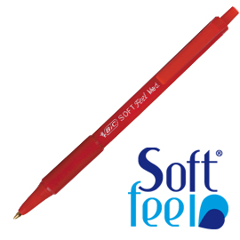 PENNA BIC SOFT FEEL CLIC ROSSO 64325