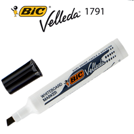 PENNARELLO VELLEDA 1791 PUNTA SCALPELLO NERO BIC 47360