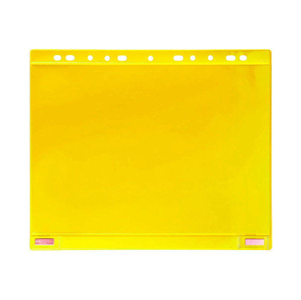 BUSTE FORATE PER SUPPORTI MAGNETICI AD ANELLI - A4 - GIALLO - TARIFOLD - CONF. 5 PEZZI 92170