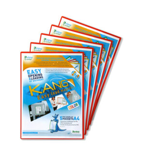 TASCA A L CON RETRO MAGNETICO - A4 - ROSSO - TARIFOLD - CONF. 5 PEZZI 92161