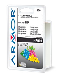 ARMOR - CARTUCCIA PER HP - C-M-Y - N 901 3C - 18ML ARMK20277