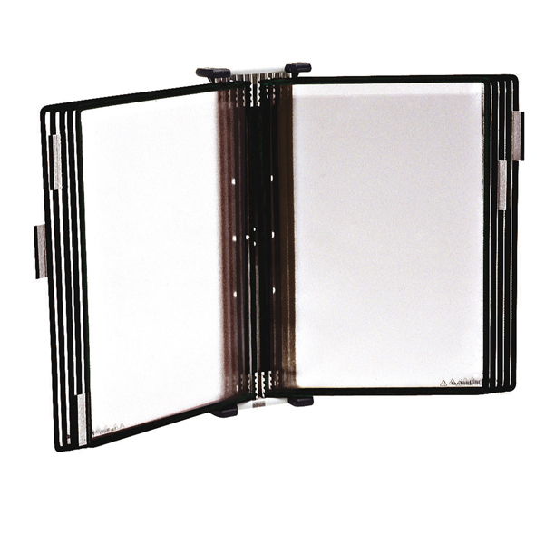 LEGGIO ANTIBATTERICO DA MURO + 10 BUSTE - A4 - NERO - TARIFOLD 92178